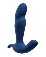 Gender X True Blue Rechargeable Silicone Thrusting Anal Vibrator - Blue
