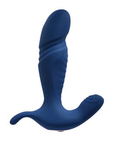 Gender X True Blue Rechargeable Silicone Thrusting Anal Vibrator - Blue