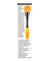 Gender X Sunflower Silicone Rechargeable Dual End Vibrator - Yellow/Black