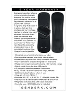 Gender X Our Undie Vibe Rechargeable Silicone Panty Vibe with Remote Control - Black