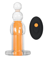 Gender X Orange Dream Silicone Rechargeable Beads with Remote Control - Clear/Orange