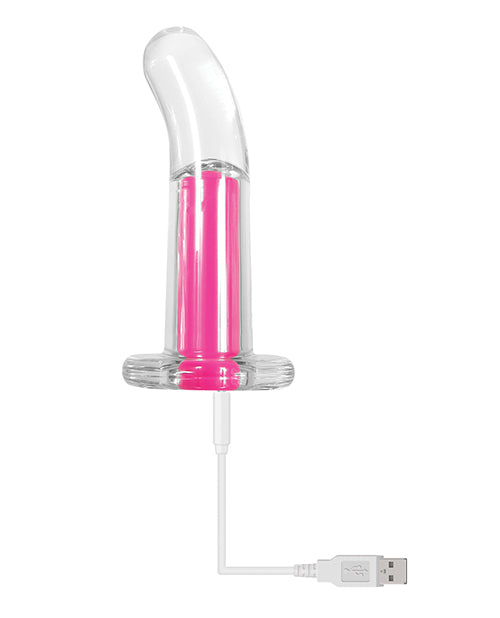 Gender X Pink Paradise Silicone Rechargeable Vibrator with Remote Control - Clear/Pink