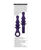 Gender X Ring Pop Rechargeable Silicone Vibrating Anal Plug - Purple