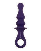 Gender X Ring Pop Rechargeable Silicone Vibrating Anal Plug - Purple