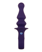 Gender X Ring Pop Rechargeable Silicone Vibrating Anal Plug - Purple