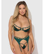 Evangeline Satin & Chain Push Up Bra