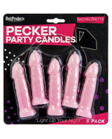 Bachelorette Party Pecker Party Candles - Pink Pack of 5