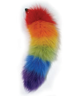 Rainbow Foxy Tail Pleasure Stainless Steel Plug