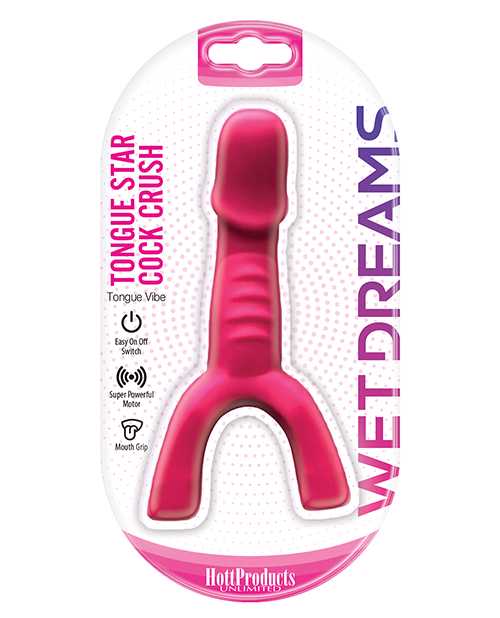 Wet Dreams Tongue Star Cock Crush Vibe - Pink