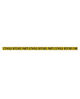 Wild Bitches Party Tape (100ft) - Yellow/Black