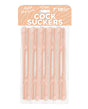 Cock Suckers Pecker Straws - Vanilla Lovers Pack of 10