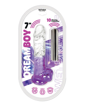 Wet Dreams Dream Boy 7" Jelly Vibrator - Purple