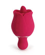 Sylvia Tongue Licking Rose Vibrator - Red