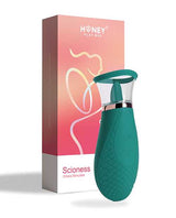 Scioness Sucking and Licking Rechargeable Silicone Clitoral Stimulator - Green