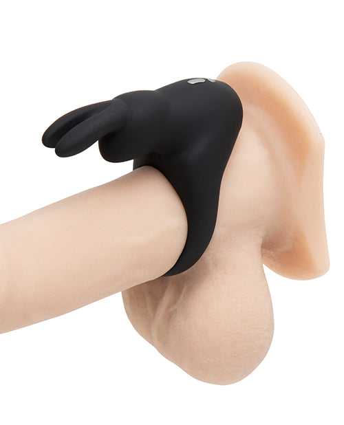 Happy Rabbit Rechargeable Silicone Cock Ring - Black