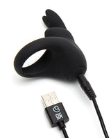 Happy Rabbit Rechargeable Silicone Cock Ring - Black