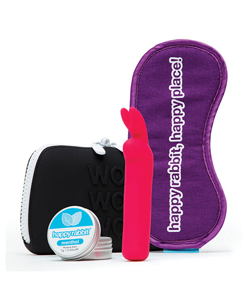 Happy Rabbit Clitoral Rechargeable Silicone Pleasure Kit (4 Piece) - Purple
