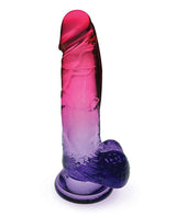 Shades Gradient Dildo 8in - Pink and Plum