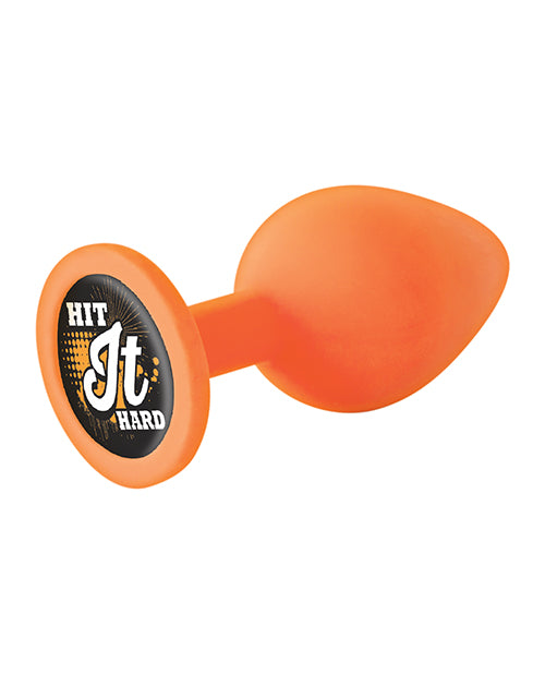 The 9`s - Booty Talk Silicone Butt Plug Hit It Hard - Orange