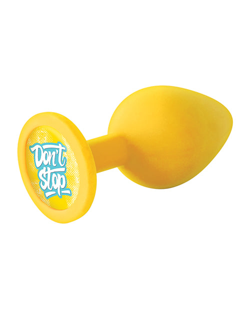 The 9`s - Booty Talk Silicone Butt Plug Don`t Stop - Yellow