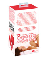 Wild Rose and Thruster Rechargeable Silicone Clitoral Stimulator with Suction - Red