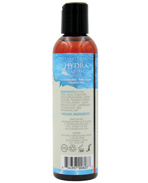 Intimate Earth Hydra Organic Water Based Glide Lubricant - Natural Plant Cellulose 4oz