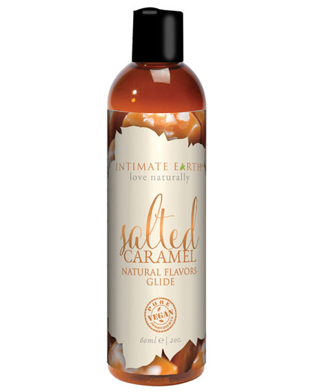 Intimate Earth Natural Flavors Glide - 60 ml Salted Caramel