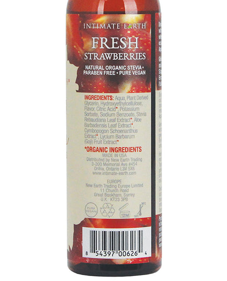 Intimate Earth Oral Pleasure Glide Lubricant Fresh Strawberries 4oz