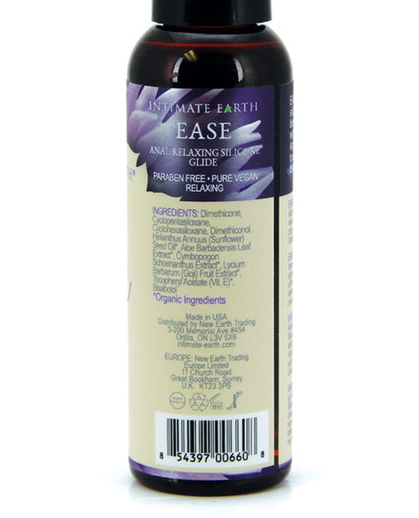 Intimate Earth Ease Relaxing Anal Silicone Glide Lubricant 2oz