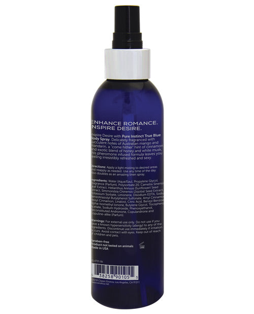 Pure Instinct Pheromone Body Spray True Blue 6oz