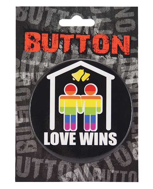 3" Button Men - Love Wins