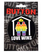 3" Button Female - Love Wins