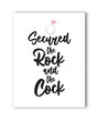 Rock Cock Bachelorette Greeting Card