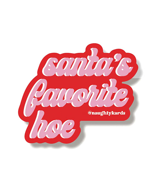 Fav Hoe Holiday Sticker - Pack of 3