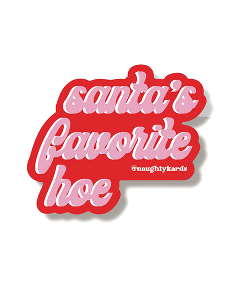 Fav Hoe Holiday Sticker - Pack of 3