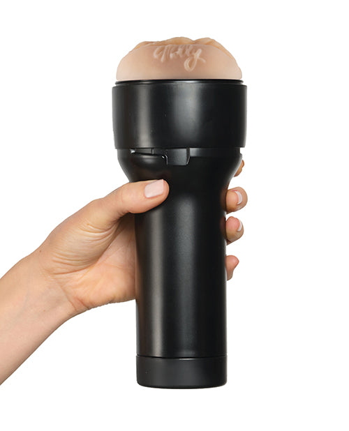 Kiiroo Feel Molly Stewart Stroker Interactive Masturbator - Pussy - Black/Vanilla