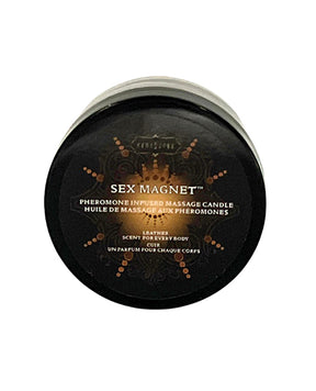 Kama Sutra Sex Magnet Pheromone Mini Massage Candle - Leather - 1.7 oz
