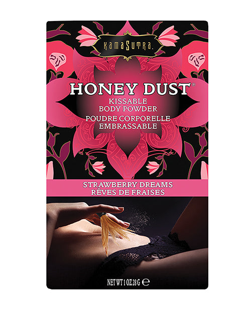 Kama Sutra Honey Dust Kissable Body Powder Strawberry Dreams 1oz