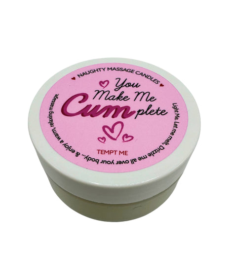Valentines Mini Massage Candle "You Make Me Cum-plete"