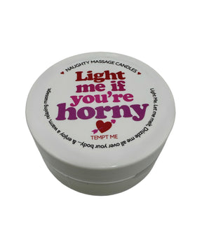 Valentines Mini Massage Candle "Light Me If You're Horny"