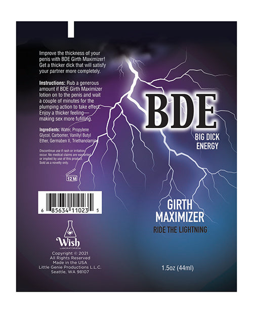 BDE Girth Maximizer Cream