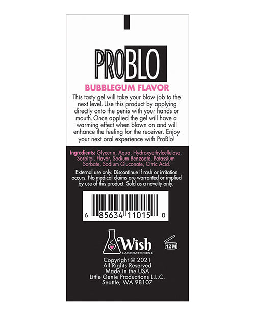 ProBlo Oral Pleasure Flavored Gel 1.5oz - Blueberry