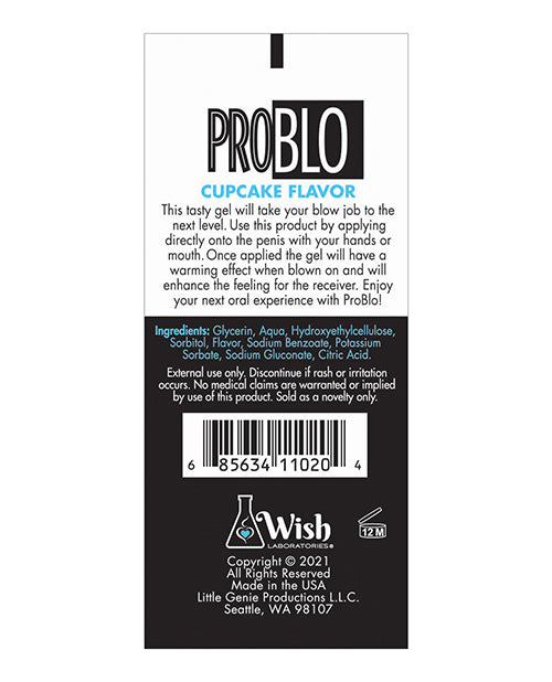 ProBlo Oral Pleasure Flavored Gel 1.5oz - Cupcake