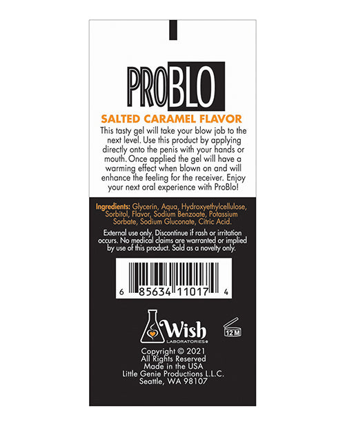 ProBlo Oral Pleasure Flavored Gel 1.5oz - Salted Caramel