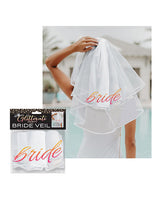 Glitterati Bride Veil - White/Rose Gold