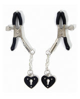 Sexy AF Nipple Clamps Hearts - Black