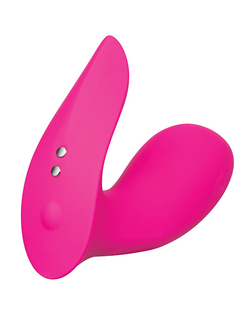 Lovense Flexer Rechargeable Silicone App-Controlled Panty Vibrator - Pink