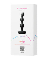 Lovense Ridge Bumpy Anal Plug - Black