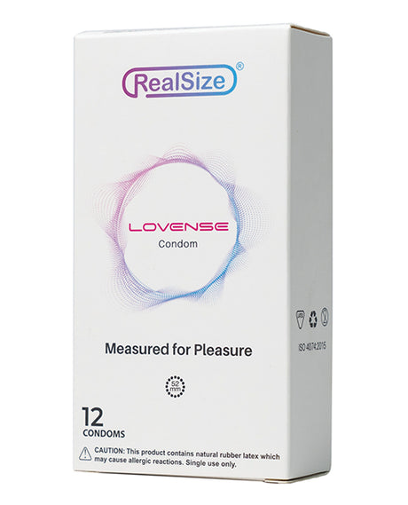 Lovense RealSize 52mm Condoms - Box of 12