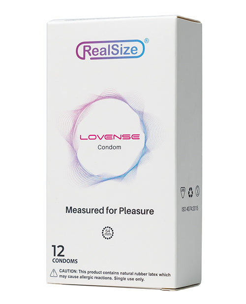 Lovense RealSize 54mm Condoms - Box of 12